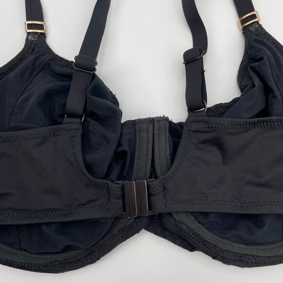 Fantasie Swim NWT Black Ottawa Underwire Wrap Full Cup Bikini Top // 36DD - Picture 11 of 12